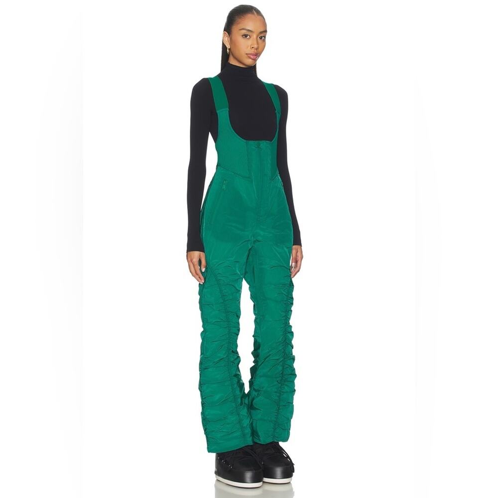 Free People Movement Lift Laugh Love Ski Bib Green Glow